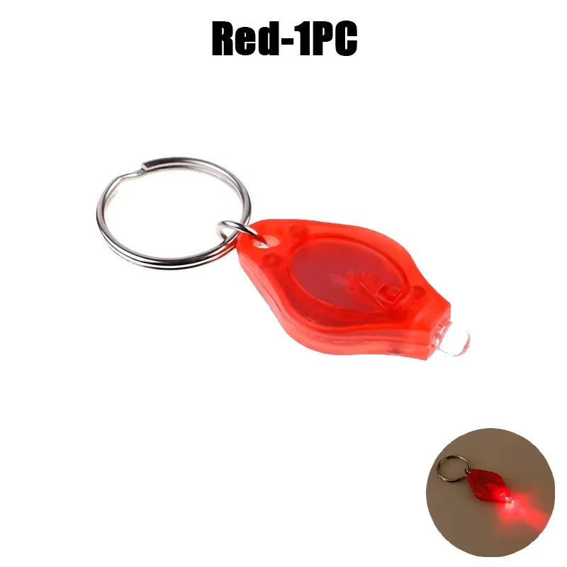 Mini LED Keychain Lights UV Flashlight UV Light Pocket-Sized Emergency Light Mini Torch Black Light Keychain Flashlights