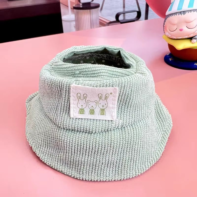 Adorable Labubu Doll Outfit Set - Wrinkled Skirt, Flower Hairpin & Fisherman Hat for 17cm Dolls