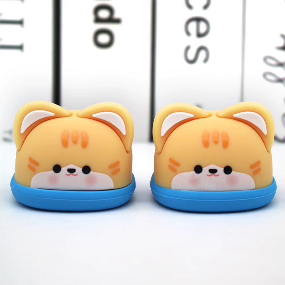 Adorable 17Cm Mini Labubu Macaron Vinyl Doll Slippers - Shark & Lion Dance Style Accessories