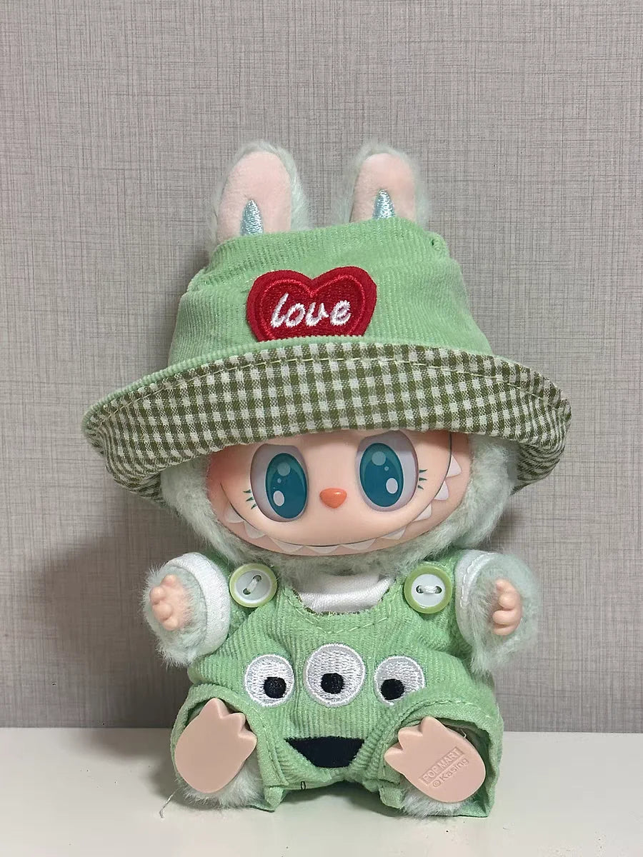 Labubu Clothes 17Cm Labubu Clothes Red Festive Attire Great Red Awakening Lion Clothes Dolls Accessories Labubu Ropa