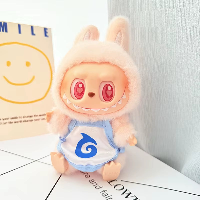 Clothes for Labubu 17Cm II Idol Dolls Sitting Party the Monster Outfit Accessories Clothing DIY Gift Nezha Qiankun Circle