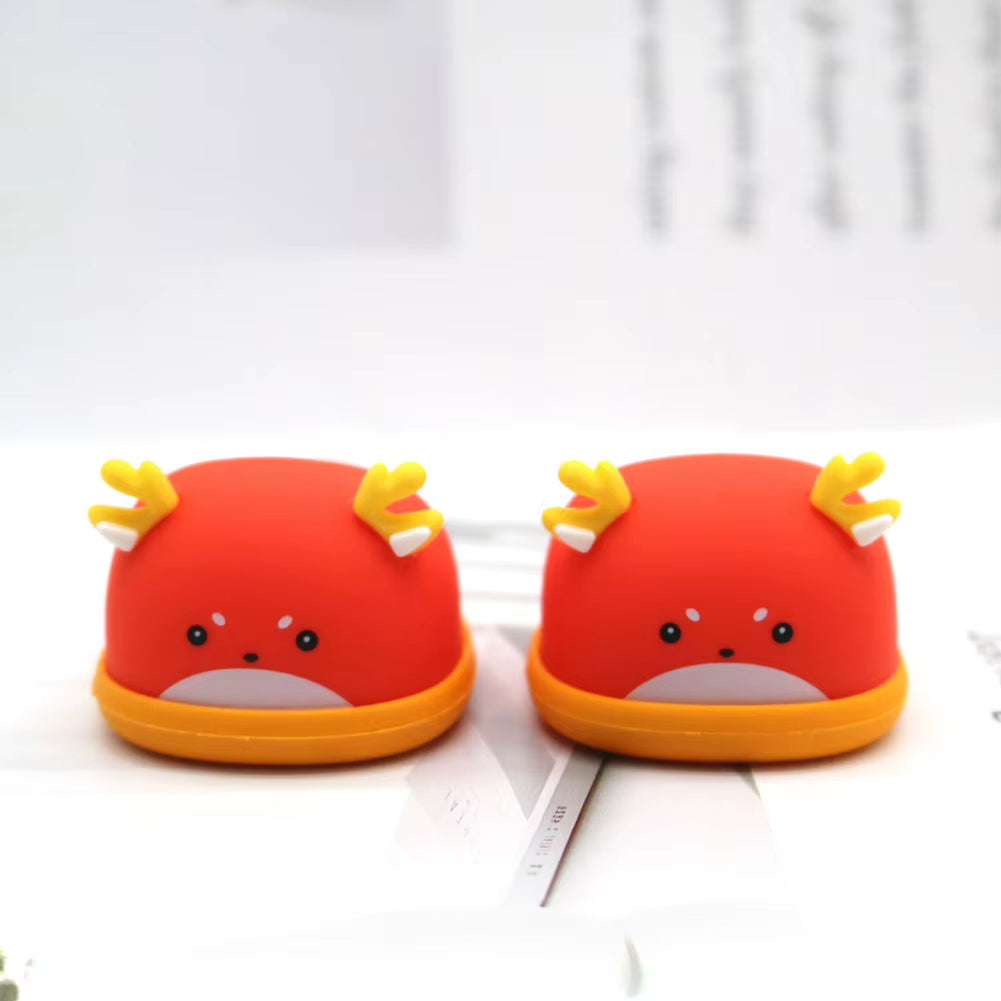 Adorable 17Cm Mini Labubu Macaron Vinyl Doll Slippers - Shark & Lion Dance Style Accessories