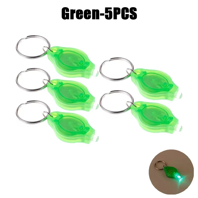 Mini LED Keychain Lights UV Flashlight UV Light Pocket-Sized Emergency Light Mini Torch Black Light Keychain Flashlights