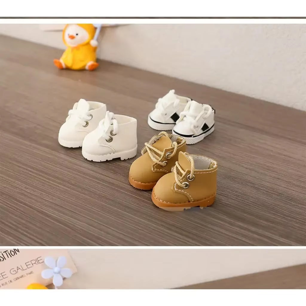 (Only Shoes)For LABUBU 17Cm Cotton Dolls Shoes Toys Casual Sports Shoes Dolls Accessories for Labubu Outfits