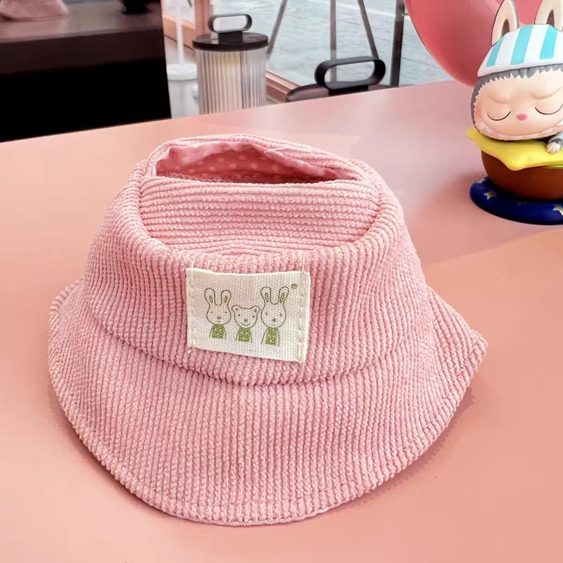 Adorable Labubu Doll Outfit Set - Wrinkled Skirt, Flower Hairpin & Fisherman Hat for 17cm Dolls